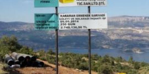 Karaman Ermenek Sarıvadi Göleti ve Sulaması İnşaatı İşimiz Başlamıştır.